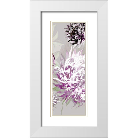 Purple Allure III White Modern Wood Framed Art Print with Double Matting by Scaffardi, Sally