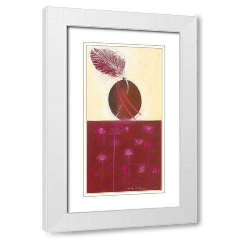CHOCOLATE II White Modern Wood Framed Art Print with Double Matting by Robertson, Marilyn