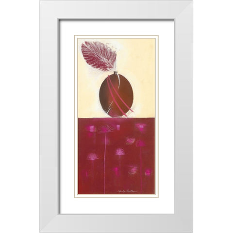 CHOCOLATE II White Modern Wood Framed Art Print with Double Matting by Robertson, Marilyn