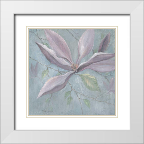 Purple I White Modern Wood Framed Art Print with Double Matting by Withaar, Rian