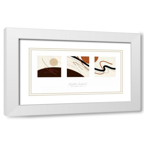 Spaced Out II White Modern Wood Framed Art Print with Double Matting by Verdonck, Elisabeth