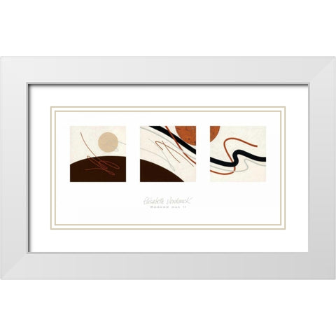 Spaced Out II White Modern Wood Framed Art Print with Double Matting by Verdonck, Elisabeth