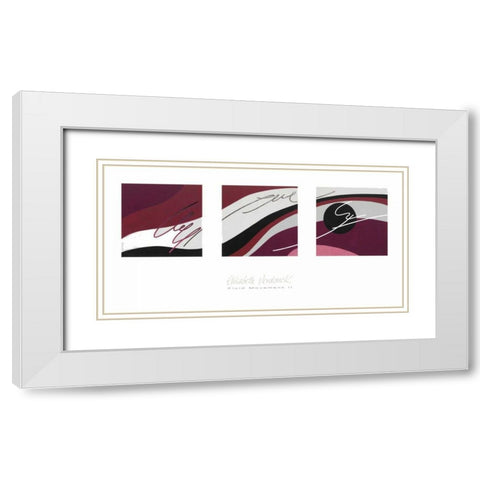 Fluid Movement II White Modern Wood Framed Art Print with Double Matting by Verdonck, Elisabeth