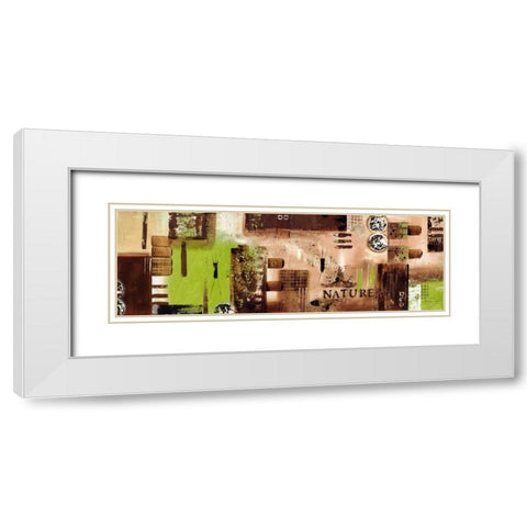 Nature White Modern Wood Framed Art Print with Double Matting by Bugna, Severine