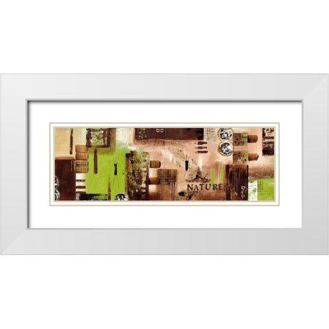 Nature White Modern Wood Framed Art Print with Double Matting by Bugna, Severine