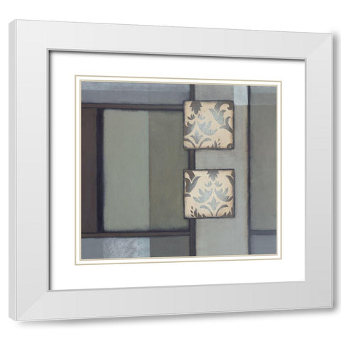 Patchwork Patterns II White Modern Wood Framed Art Print with Double Matting by Verbeek-Van Den Broek