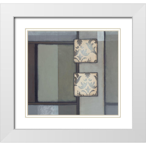 Patchwork Patterns II White Modern Wood Framed Art Print with Double Matting by Verbeek-Van Den Broek