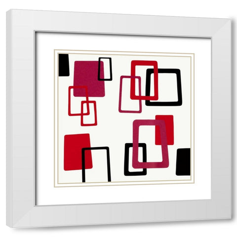 The Swinging Sixties II White Modern Wood Framed Art Print with Double Matting by Design Show