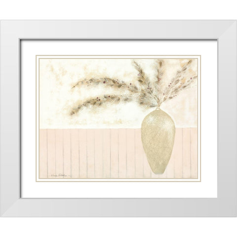 VANILLA I White Modern Wood Framed Art Print with Double Matting by Robertson, Marilyn
