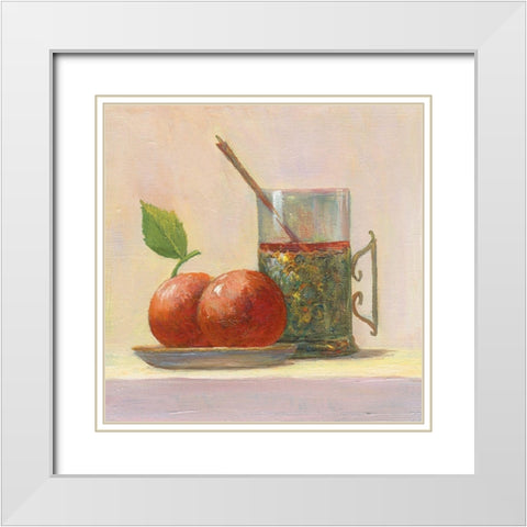 FROM THE KITCHEN I White Modern Wood Framed Art Print with Double Matting by Slava