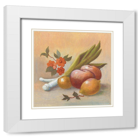 FROM THE KITCHEN V White Modern Wood Framed Art Print with Double Matting by Slava