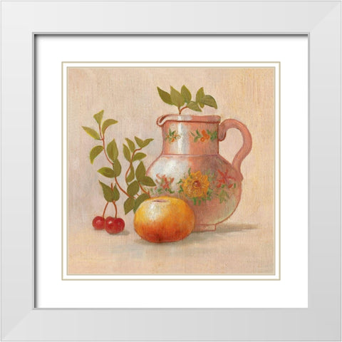 FROM THE KITCHEN XII White Modern Wood Framed Art Print with Double Matting by Slava