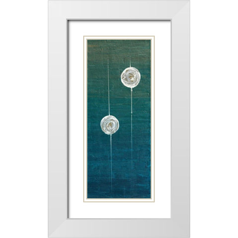 Impuls I White Modern Wood Framed Art Print with Double Matting by Kikani, Umang