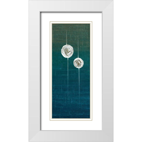 Impuls II White Modern Wood Framed Art Print with Double Matting by Kikani, Umang