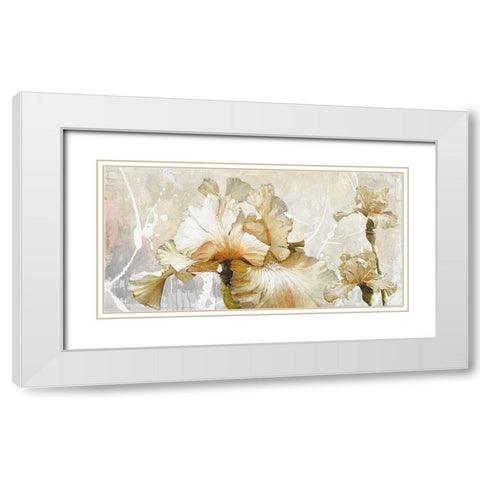 VANILLA IRIS I White Modern Wood Framed Art Print with Double Matting by Sestillo, Enrico