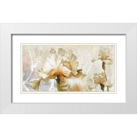 VANILLA IRIS I White Modern Wood Framed Art Print with Double Matting by Sestillo, Enrico