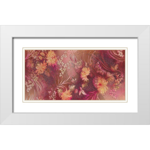 SILK TAPESTRY White Modern Wood Framed Art Print with Double Matting by Ganz, Michael