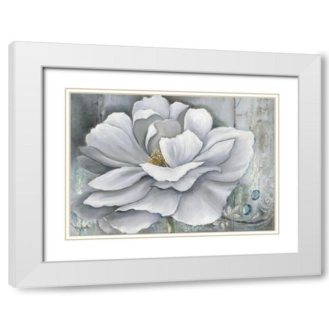 FLOWER DREAM White Modern Wood Framed Art Print with Double Matting by Withaar, Rian