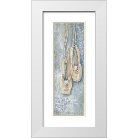 TOES PINK II White Modern Wood Framed Art Print with Double Matting by Withaar, Rian