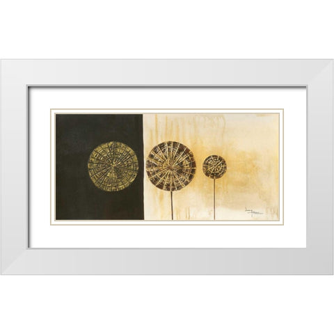 Lollies I White Modern Wood Framed Art Print with Double Matting by Kikani, Umang