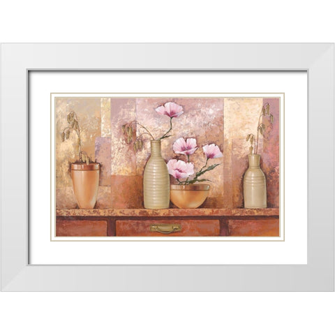 COMP COTTAGE KITCHEN White Modern Wood Framed Art Print with Double Matting by Babichev