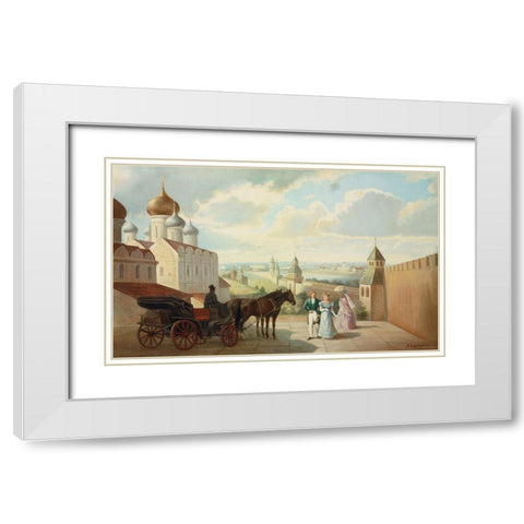 HISTORIC RUSSIA I White Modern Wood Framed Art Print with Double Matting by Chairudinov, A.