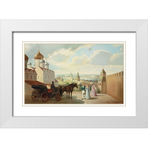 HISTORIC RUSSIA I White Modern Wood Framed Art Print with Double Matting by Chairudinov, A.