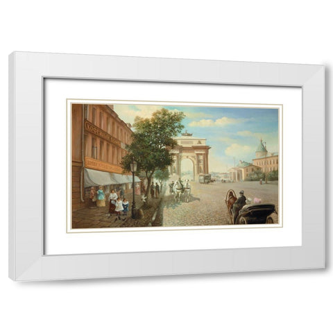 HISTORIC RUSSIA II White Modern Wood Framed Art Print with Double Matting by Chairudinov, A.