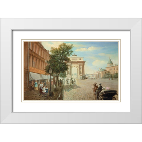 HISTORIC RUSSIA II White Modern Wood Framed Art Print with Double Matting by Chairudinov, A.