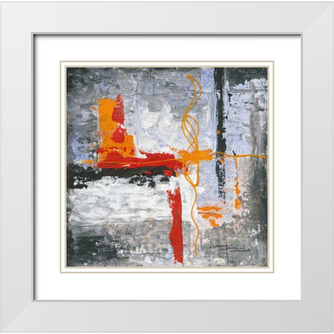Urban Humanity I White Modern Wood Framed Art Print with Double Matting by Kikani, Umang