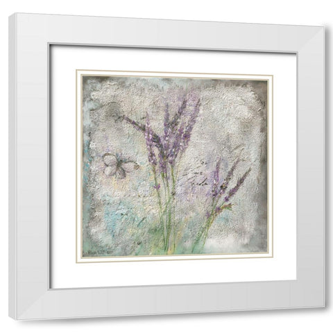 MEADOW FLOWERS II White Modern Wood Framed Art Print with Double Matting by Withaar, Rian