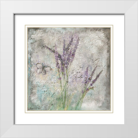 MEADOW FLOWERS II White Modern Wood Framed Art Print with Double Matting by Withaar, Rian