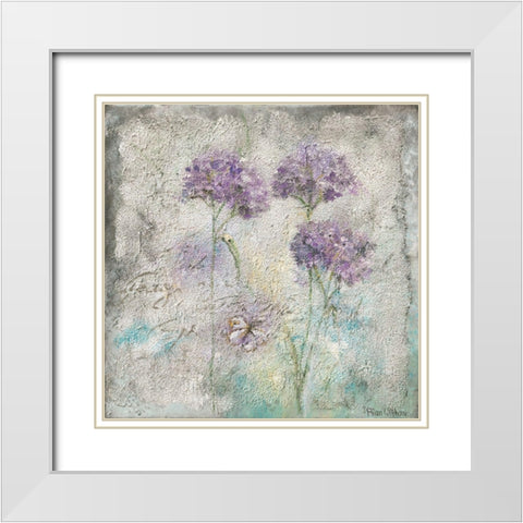 MEADOW FLOWERS III White Modern Wood Framed Art Print with Double Matting by Withaar, Rian