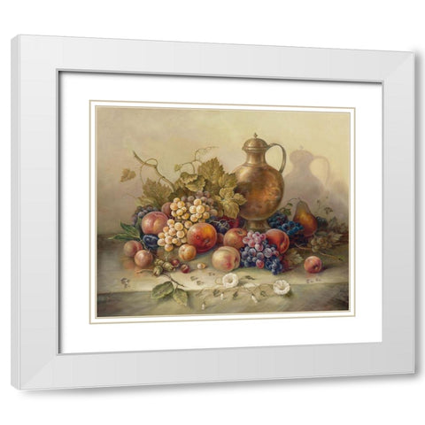 SUMMER HARVEST I White Modern Wood Framed Art Print with Double Matting by Pila