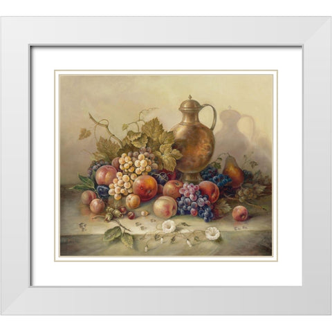 SUMMER HARVEST I White Modern Wood Framed Art Print with Double Matting by Pila