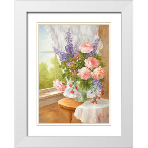 ON A SUNNY DAY II White Modern Wood Framed Art Print with Double Matting by Fasani
