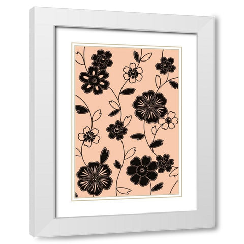 Accord I White Modern Wood Framed Art Print with Double Matting by Design Show