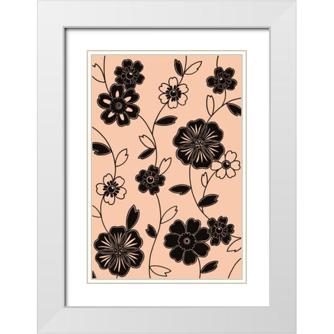 Accord I White Modern Wood Framed Art Print with Double Matting by Design Show