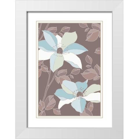 Accents Of Spring II White Modern Wood Framed Art Print with Double Matting by Verbeek-Van Den Broek