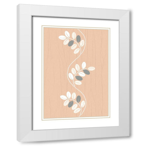 SILVER SPLENDOR I White Modern Wood Framed Art Print with Double Matting by Design Show