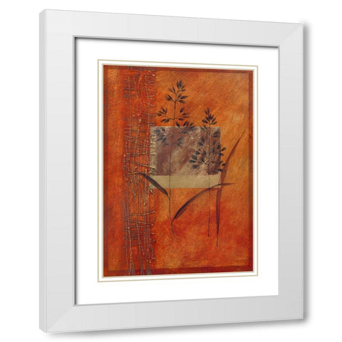 Autumn Prelude I White Modern Wood Framed Art Print with Double Matting by Verbeek-Van Den Broek