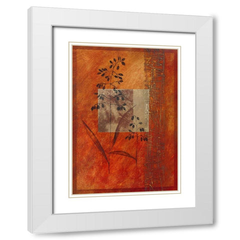 Autumn Prelude II White Modern Wood Framed Art Print with Double Matting by Verbeek-Van Den Broek