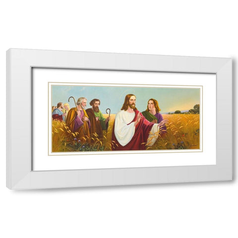 CHRISTUS IM Ã„HRENFELD White Modern Wood Framed Art Print with Double Matting by Giovanni
