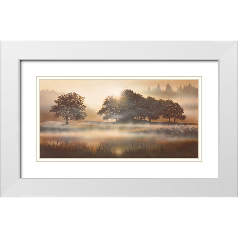 RURAL STUDY II White Modern Wood Framed Art Print with Double Matting by Walsh, Peter