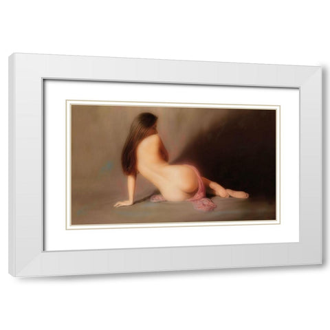 ANTICIPATION White Modern Wood Framed Art Print with Double Matting by Worswick, Peter