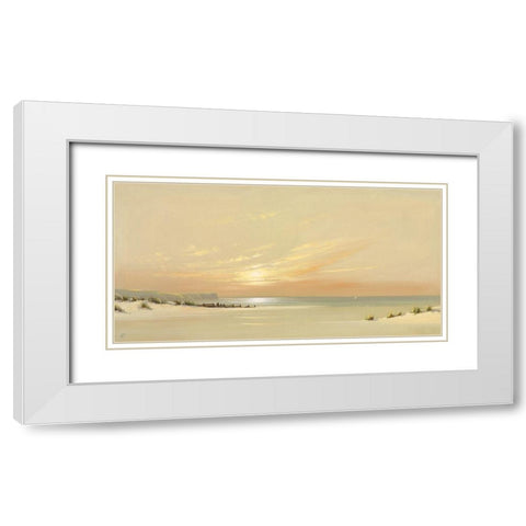 DISTANT SHORES II White Modern Wood Framed Art Print with Double Matting by Lee, Spencer