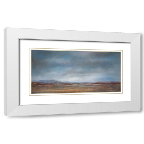 Hillside Vista I White Modern Wood Framed Art Print with Double Matting by Dworok, Peter