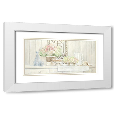 Sunday Afternoon White Modern Wood Framed Art Print with Double Matting by Moore, Linda