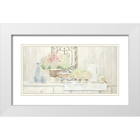 Sunday Afternoon White Modern Wood Framed Art Print with Double Matting by Moore, Linda