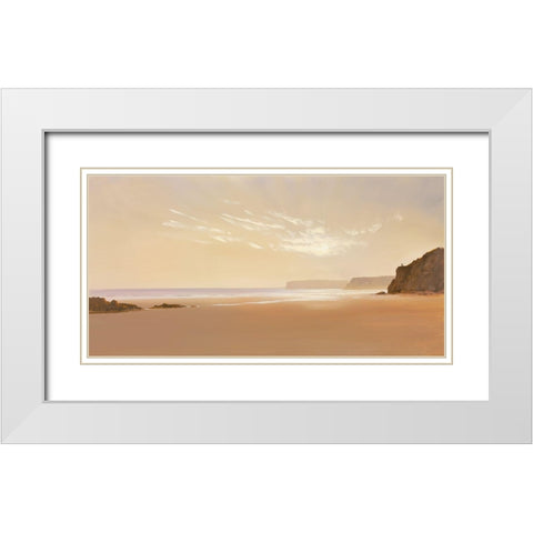 BEYOND THE BREAKERS I White Modern Wood Framed Art Print with Double Matting by Lee, Spencer
